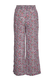 thumbnail: Roze, oranje en witte meisjes VERO MODA GIRL gebloemde wide leg broek van polyester met regular waist en elastische tailleband