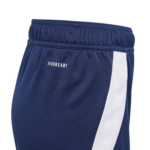 Adidas Performance Junior voetbalshort TIRO 24 donkerblauw Sportbroek Jongens Meisjes Polyester 152