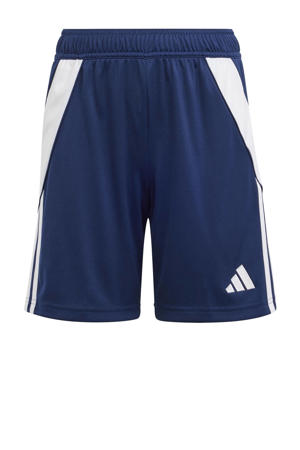 Junior  voetbalshort TIRO 24 donkerblauw
