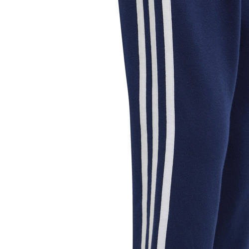 Adidas Performance Junior voertbalbroek TIRO 24 donkerblauw wit Sportbroek Jongens Meisjes Katoen 140