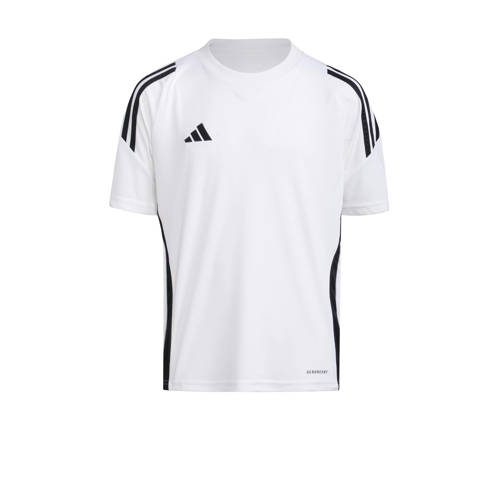 adidas Performance voetbalshirt wit/zwart Sport t-shirt Jongens/Meisjes Gerecycled polyester Ronde hals