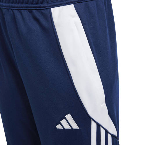 Adidas Performance Junior trainingsbroek TIRO 24 donkerblauw Sportbroek Jongens Meisjes Polyester 176