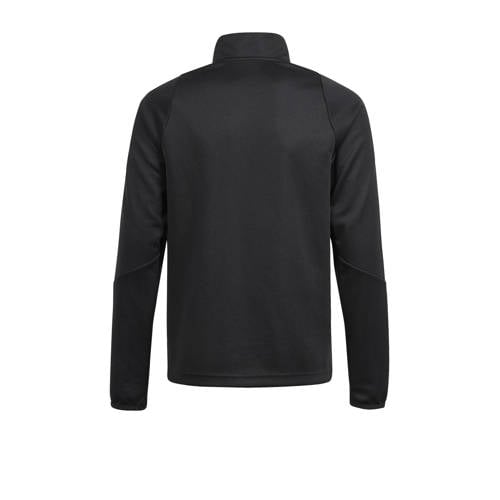 Adidas Perfor ce Junior voetbalsweater TIRO 24 zwart wit Sportsweater Polyester Opstaande kraag 128