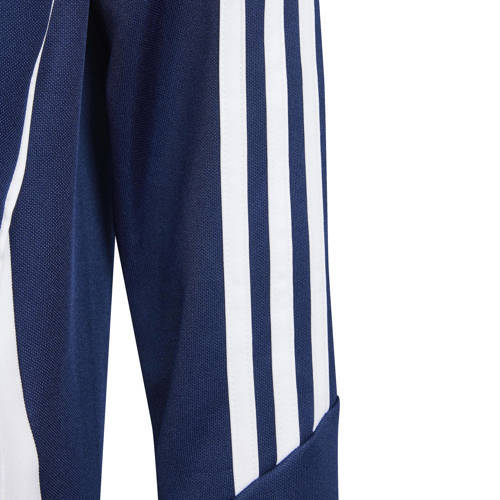 Adidas Performance voetbalsweater TIRO 24 donkerblauw wit Sportsweater Jongens Meisjes Gerecycled polyester Opstaande kraag 128
