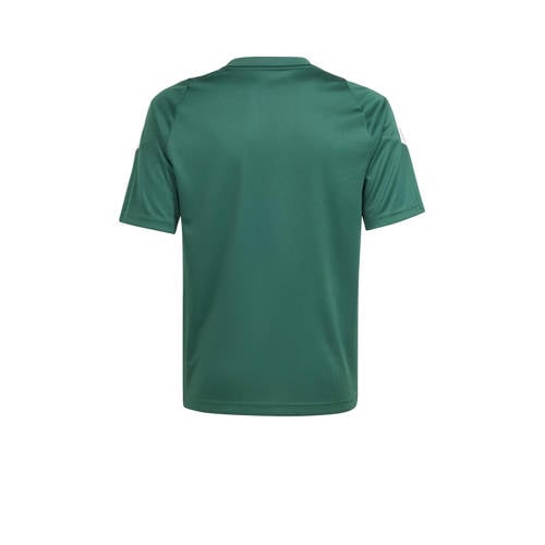 Adidas Performance voetbalshirt donkergroen wit Sport t-shirt Jongens Meisjes Polyester Ronde hals 176