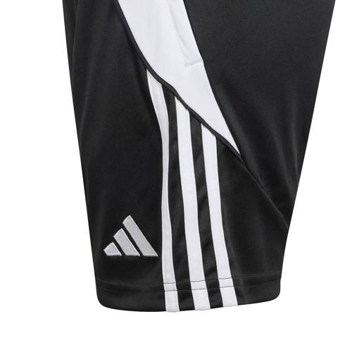 Adidas Performance Junior voetbalshort TIRO 24 zwart Sportbroek Jongens Meisjes Polyester 128