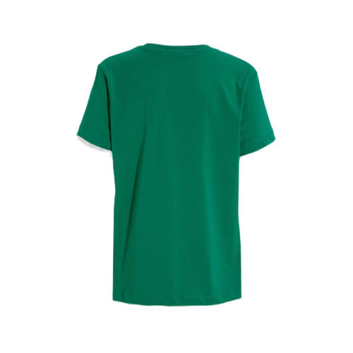 Björn Borg T-shirt met logo groen Jongens Katoen Ronde hals Logo 122-128