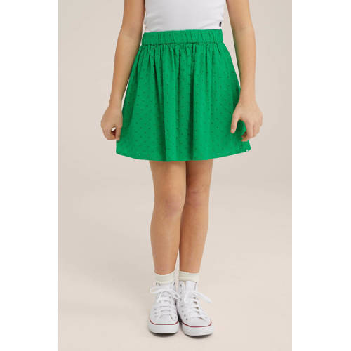 WE Fashion rok kikkergroen Meisjes Katoen Effen 98 104