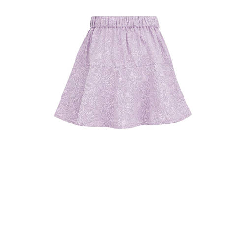 WE Fashion skort met all over print lila Rok Paars Meisjes Gerecycled polyester 92