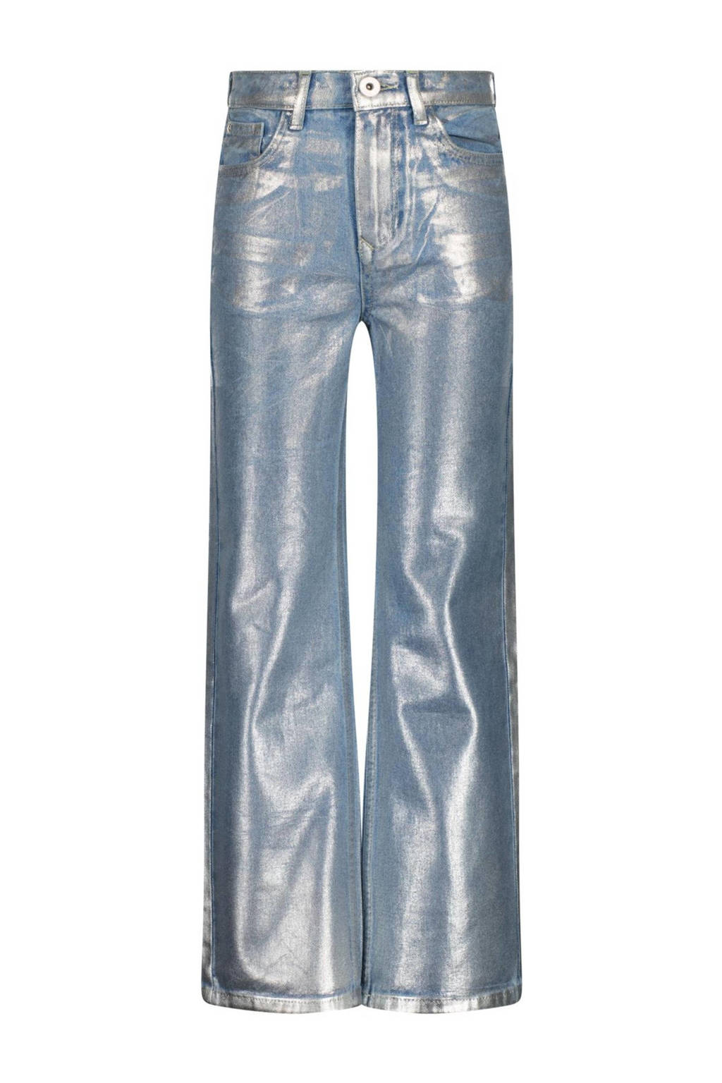metallic wide leg jeans Cato Metallic metallic denim