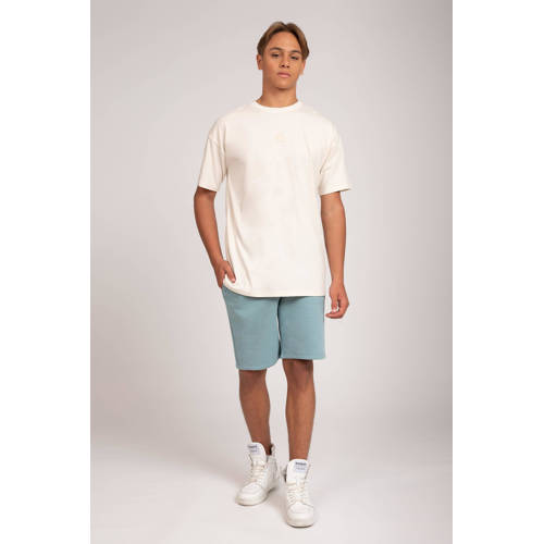 NIK&NIK sweatshort Minimal middenblauw Korte broek Effen 128