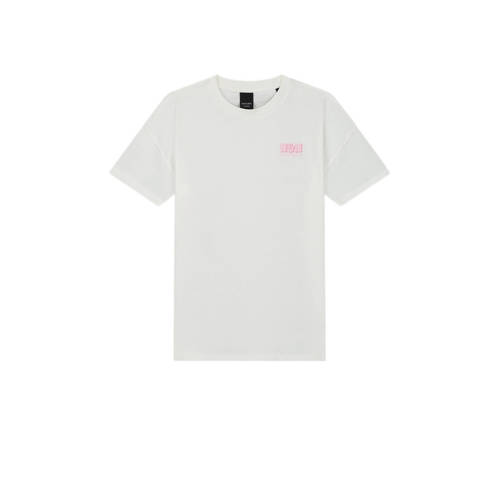 NIK&NIK T-shirt Dolphin met backprint offwhite/zoetroze Wit Meisjes Katoen Ronde hals