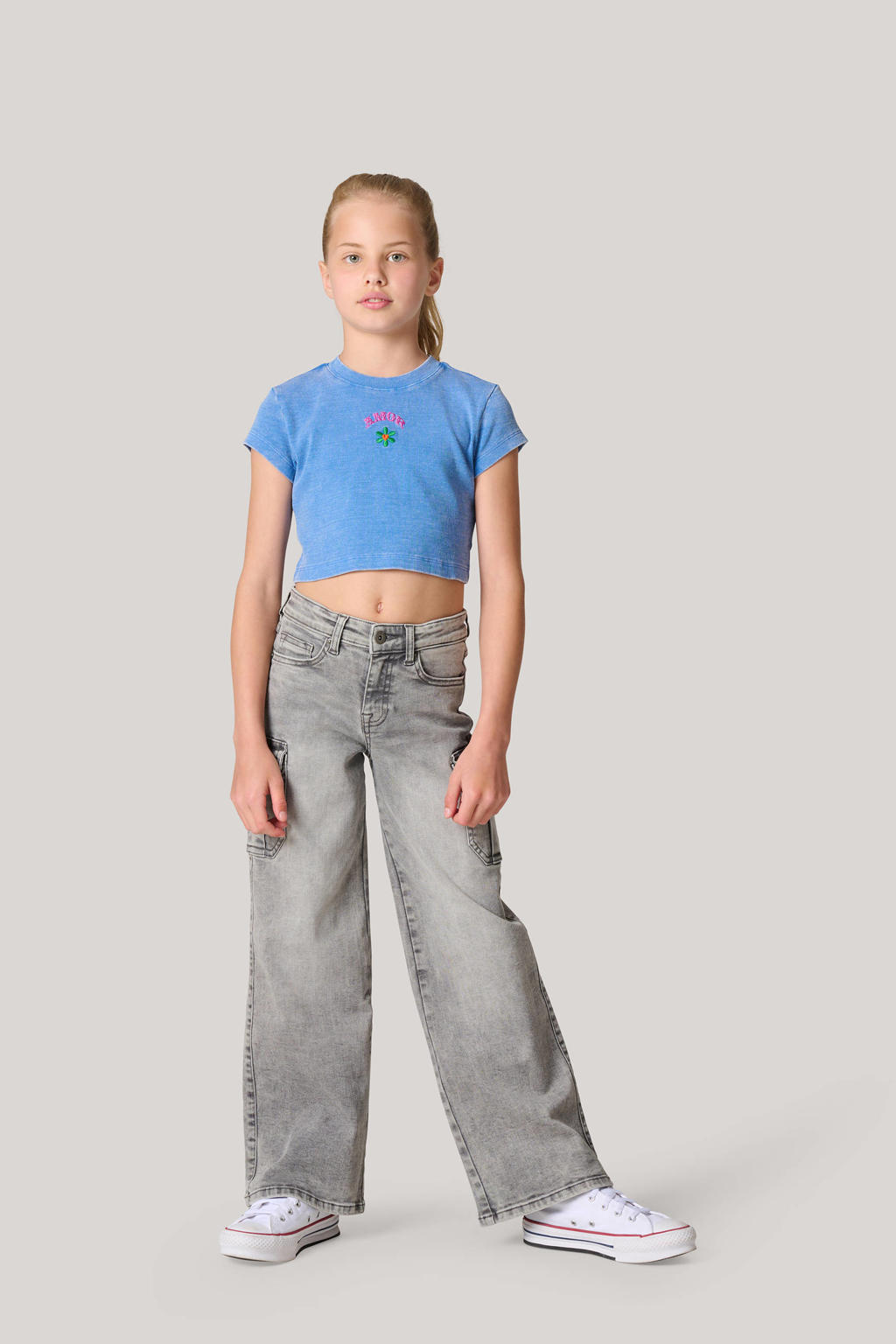 Shoeby straight fit jeans grijs