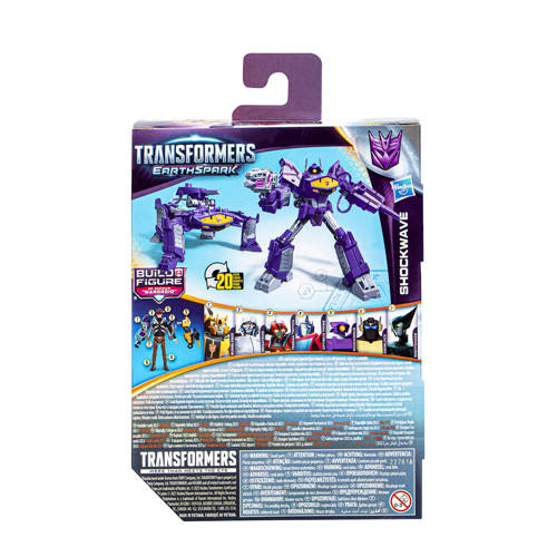 Transformers EarthSpark Shockwave actiefiguur 12 5cm