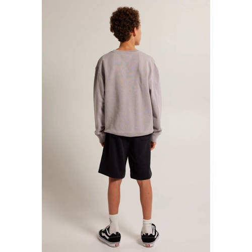 America Today sweatshort zwart Jongens Katoen Backprint 122 128