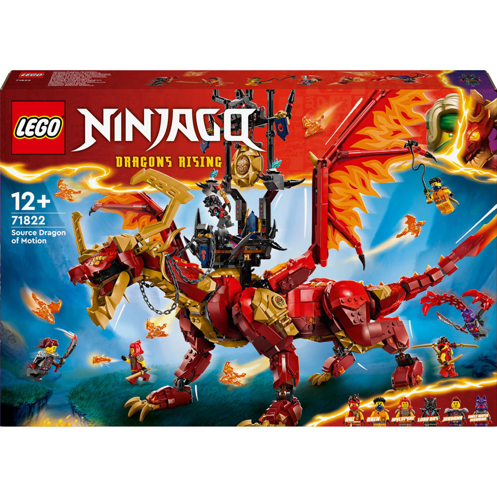 LEGO Ninjago Brondraak van Beweging Speelgoed Draak Bouwpakket voor Kinderen 71822
