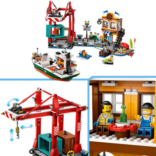 Lego City Haven met vrachtschip 60422 Bouwset | Bouwset van