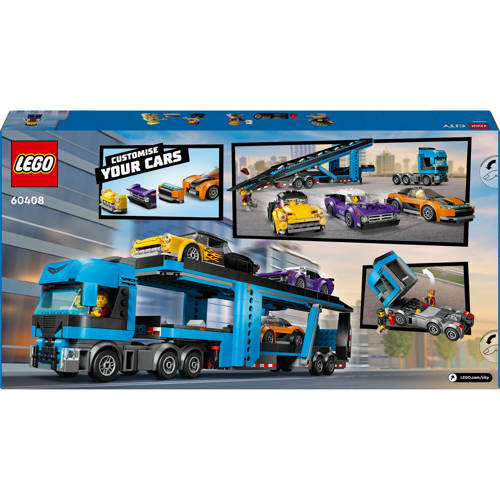 Lego City Transportvoertuig met sportauto's 60408 Bouwset