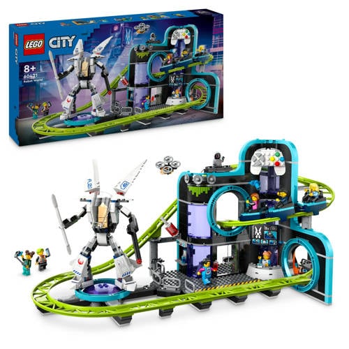 Lego City Achtbaan in Robotwereld 60421 Bouwset | Bouwset van