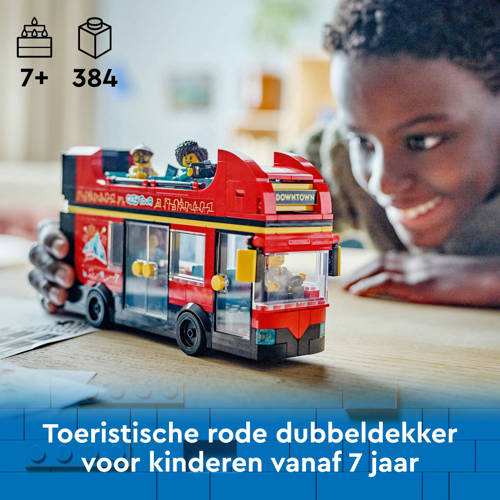 Lego City Toeristische rode dubbeldekker 60407 Bouwset