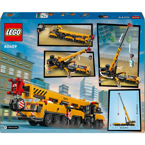 Lego City Gele mobiele bouwkraan 60409 Bouwset | Bouwset van