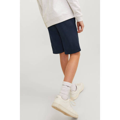 jack & jones JUNIOR sweatshort JPSTLOGO met logo donkerblauw Korte broek 116