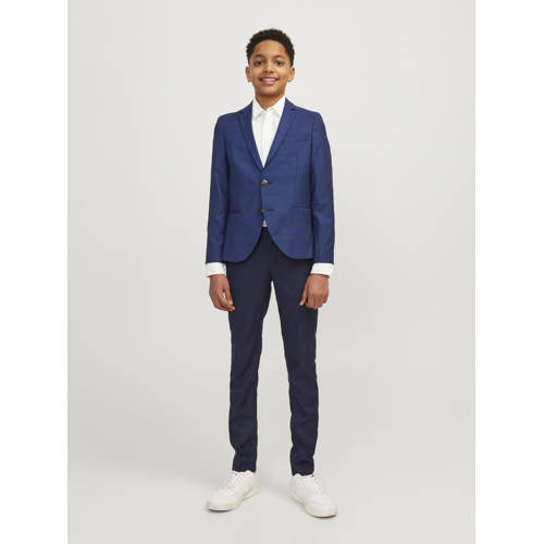 Jack & jones JUNIOR overhemd JJELINEN BLEND wit Jongens Katoen Klassieke kraag 116