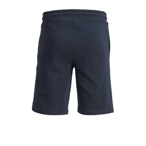 jack & jones JUNIOR sweatshort JPSTSWIFT met printopdruk donkerblauw Korte broek 116