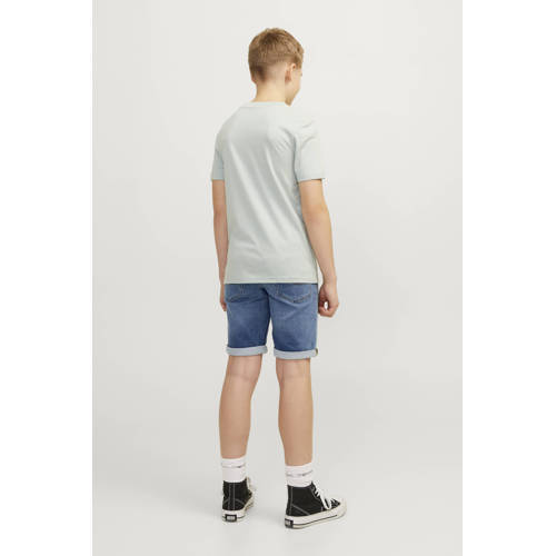 jack & jones JUNIOR denim short JJIRICK JJICON blue denim 381 Korte broek Blauw Jongens Stretchdenim 116