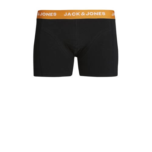 Jack & jones JUNIOR boxershort JACGAB set van 3 zwart multicolor Jongens Stretchkatoen 116