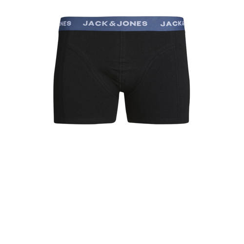 jack & jones JUNIOR boxershort JACGAB set van 3 zwart multicolor Jongens Stretchkatoen 116