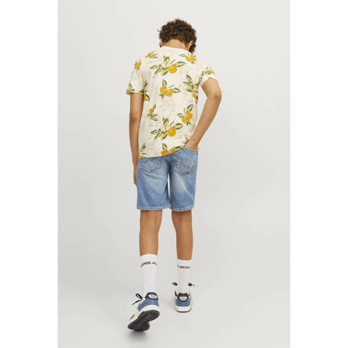 jack & jones JUNIOR denim short JJICHRIS JJORIGINAL blue denim Korte broek Blauw 128