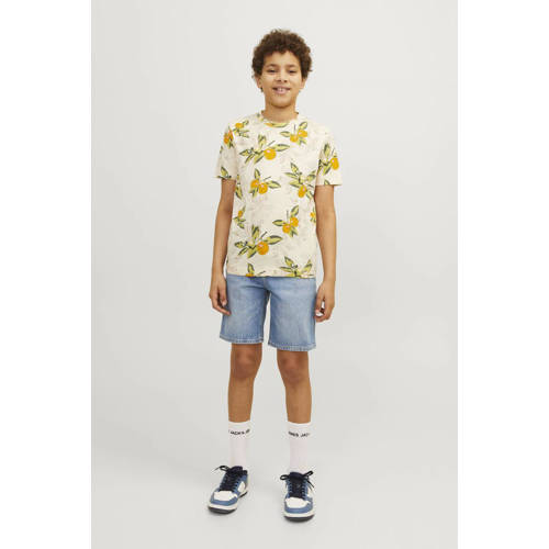 jack & jones JUNIOR denim short JJICHRIS JJORIGINAL blue denim Korte broek Blauw 128