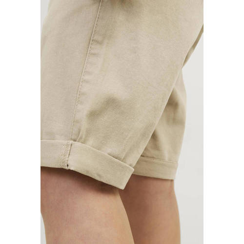jack & jones JUNIOR chino short JPSTDAVID JJCHINO beige Korte broek Jongens Stretchkatoen 122