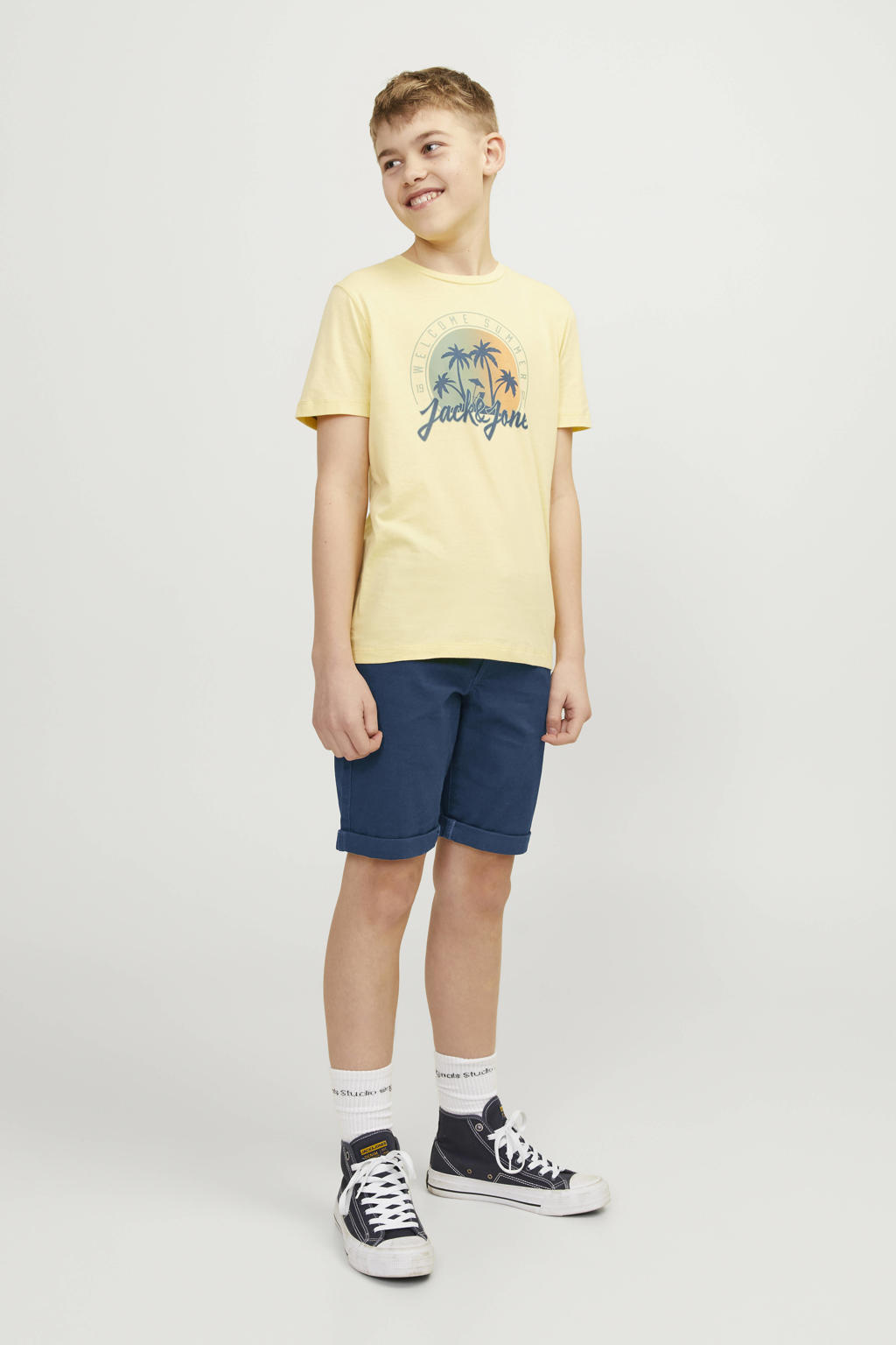 JACK & JONES JUNIOR chino short JPSTDAVID JJCHINO navy blazer