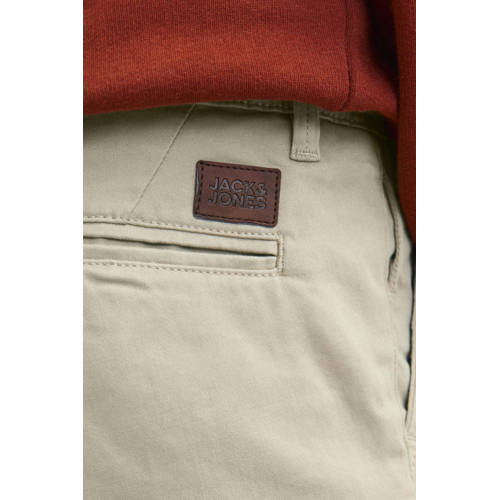 JACK & JONES JUNIOR chino bermuda JJIBOWIE beige Korte broek Jongens Stretchkatoen - maat 176 afbeelding