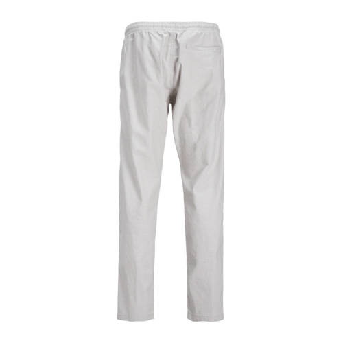 jack & jones JUNIOR broek JPSTKANE JJSUMMER lichtgrijs Jongens Stretchkatoen 128