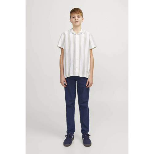 jack & jones JUNIOR broek JPSTKANE JJSUMMER donkerblauw Jongens Stretchkatoen 128