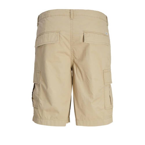 jack & jones JUNIOR loose fit cargo short JPSTCOLE JJCAMPAIGN beige Korte broek Jongens Katoen 170