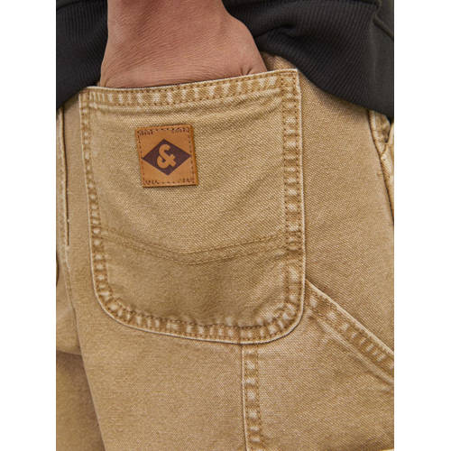 jack & jones JUNIOR regular fit casual short JJITONY lichtbruin Korte broek Jongens Katoen 128