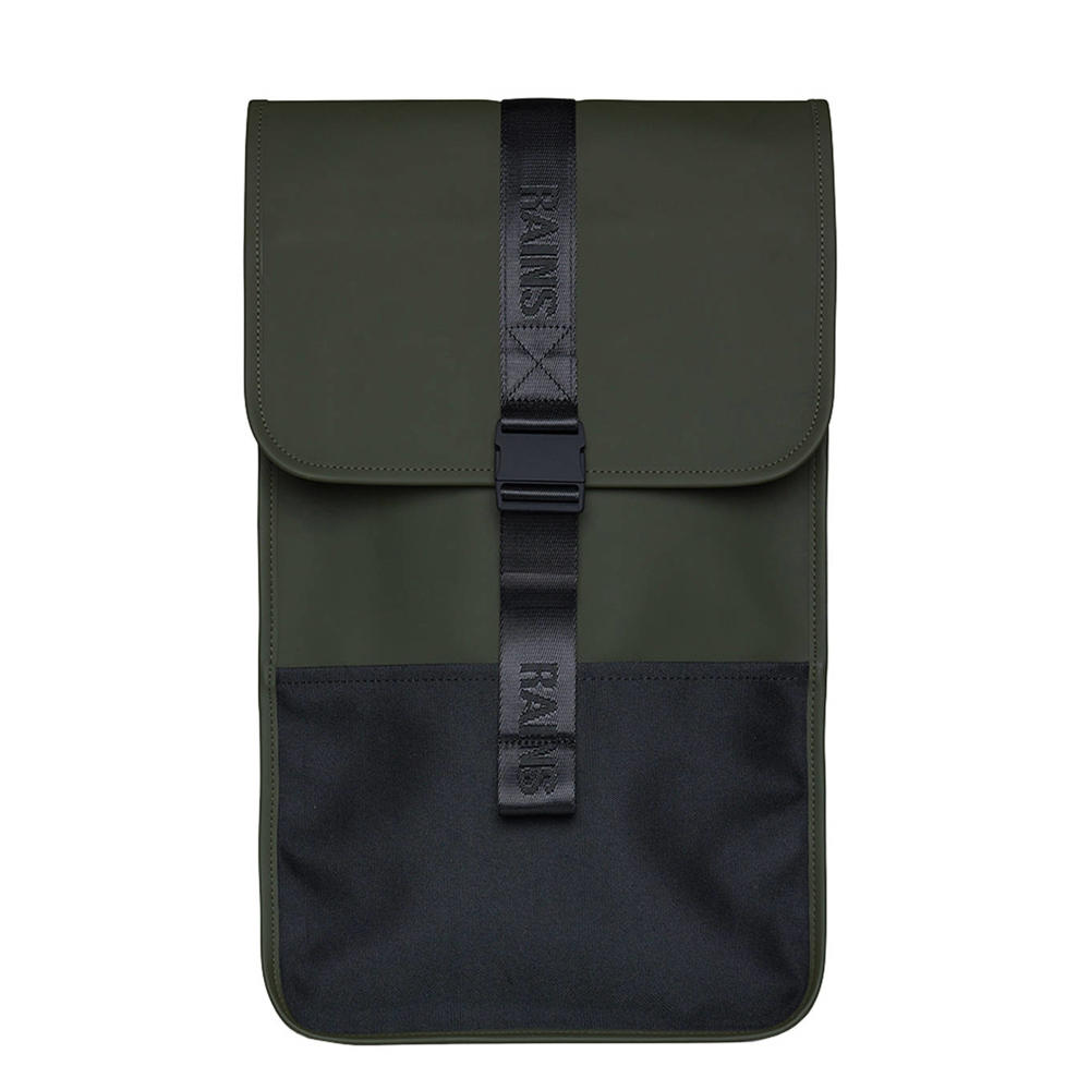 Rains  rugzak Trail W3 kaki/zwart