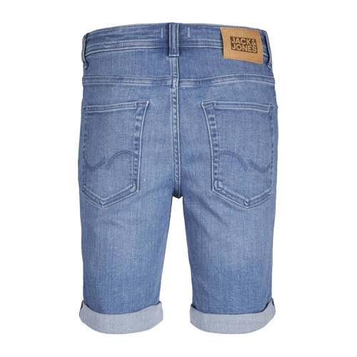 Jack & jones JUNIOR denim short JJIRICK JJORIGINAL blue denim Korte broek Blauw Jongens Stretchdenim 128