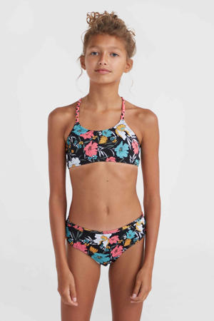 crop bikini Tropics zwart/multi