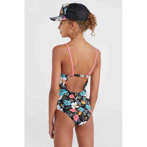 O'Neill badpak Cali zwart multi Meisjes Gerecycled polyester Bloemen 128