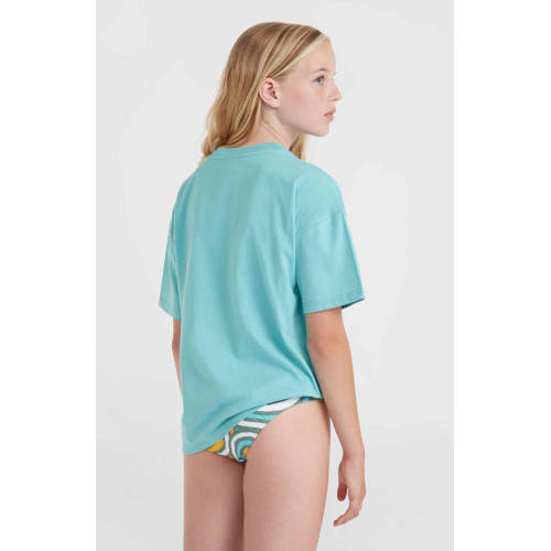 O'Neill T-shirt met printopdruk blauw Meisjes Katoen Ronde hals Printopdruk 164