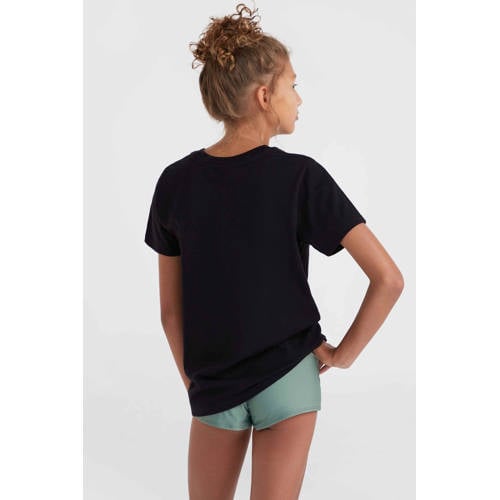 O'Neill T-shirt met printopdruk zwart Meisjes Katoen Ronde hals Printopdruk 116