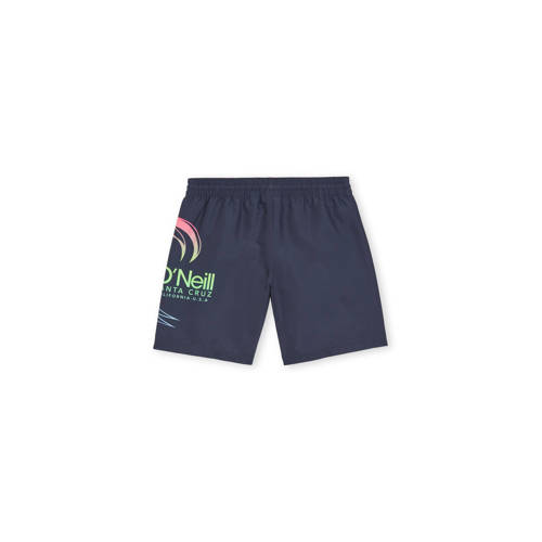 O'Neill zwemshort met printopdruk donkerblauw Jongens Polyester Effen 128