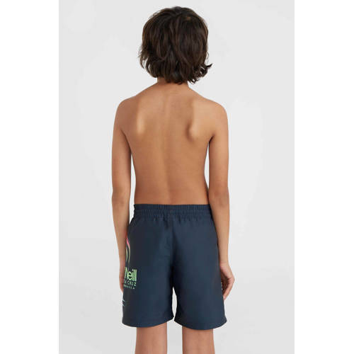 O'Neill zwemshort met printopdruk donkerblauw Jongens Polyester Effen 128