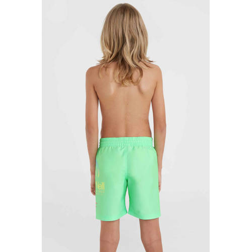 O'Neill zwemshort met printopdruk neon groen Jongens Polyester Effen 128