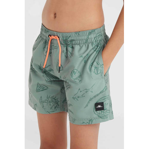 O'Neill zwemshort Cali grijsgroen Jongens Polyester All over print 104